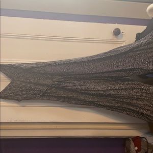 B&W spaghetti strap wide leg jumpsuit